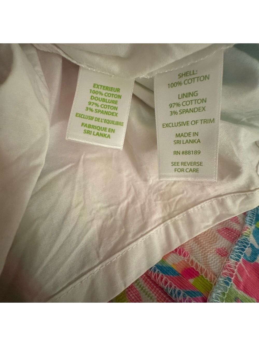 Lilly Pulitzer Pink, Blue & Green Patterned Skort - Picture 7 of 8